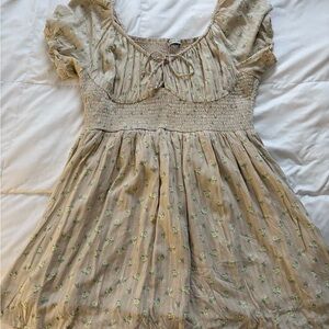 Floral Kids Dress in Cream by [Brand]